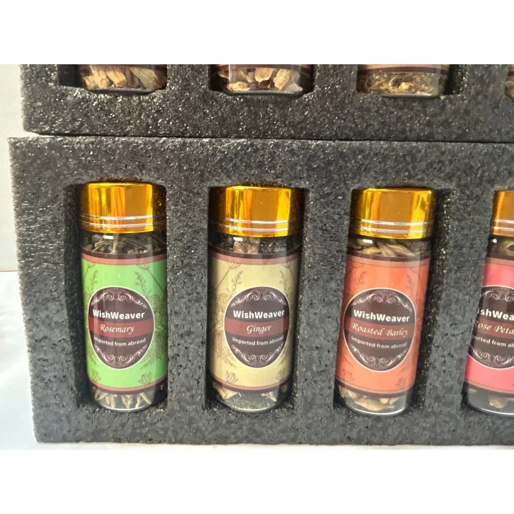 Wishweaver Premium Whisky Infusion Kit 2 Decanters 14 Spices Whiskey Stones Set